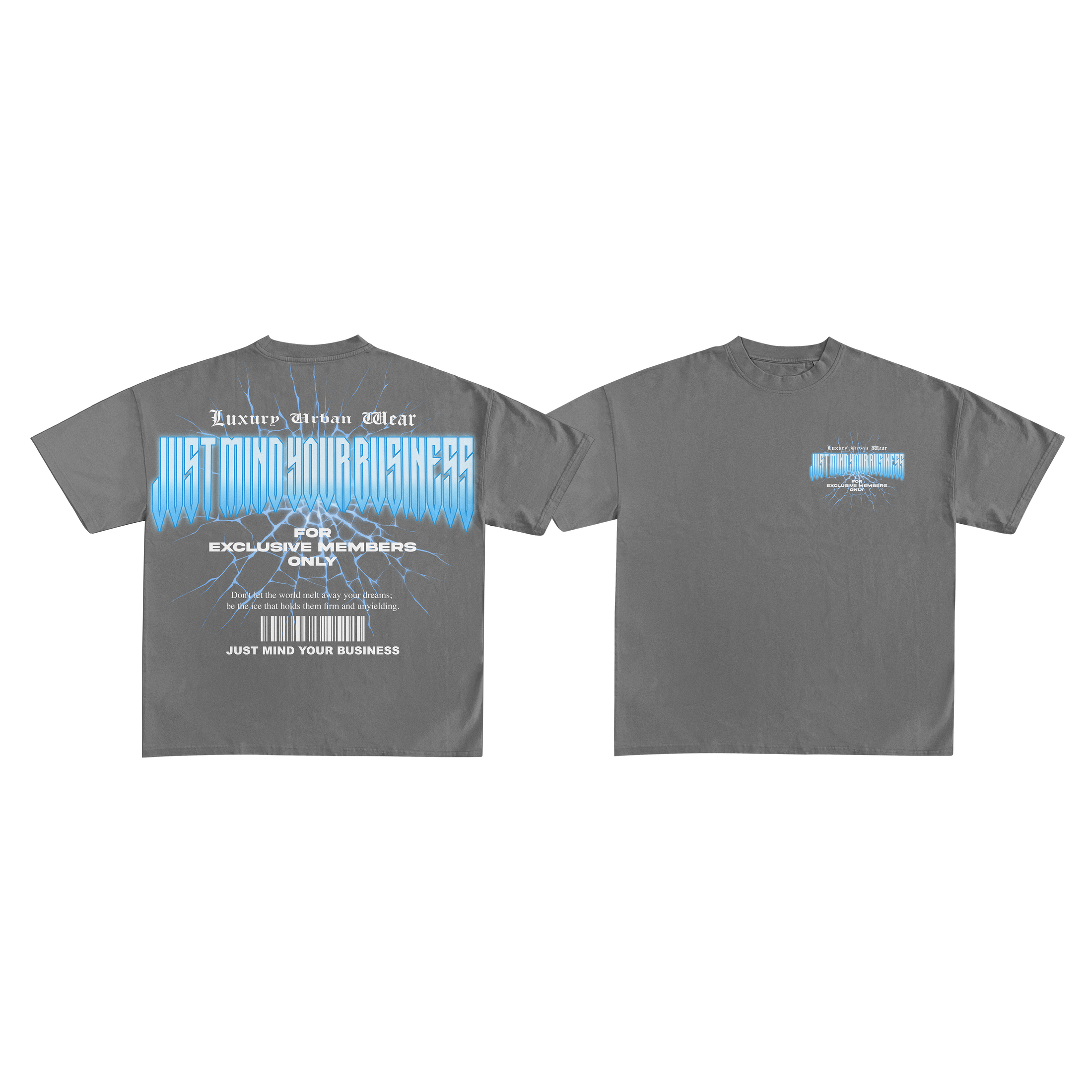 Member only Tee (ash wash grey)