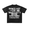 Load image into Gallery viewer, BLACK AND WHITE JUST MIND YOUR BUSINESS OVERSIZED THOUGHT Tee
